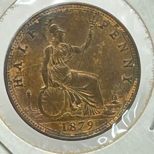 Great Britain 1879 Half Penny Foreign Coin